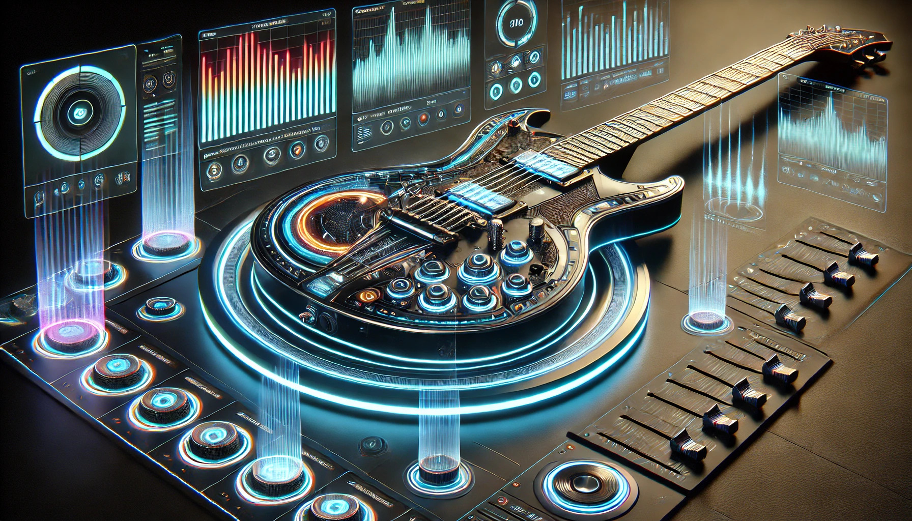 Futuristic Electric Guitar